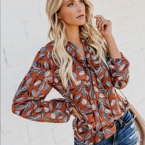 Haiku Printed Blouse from Vici Collection